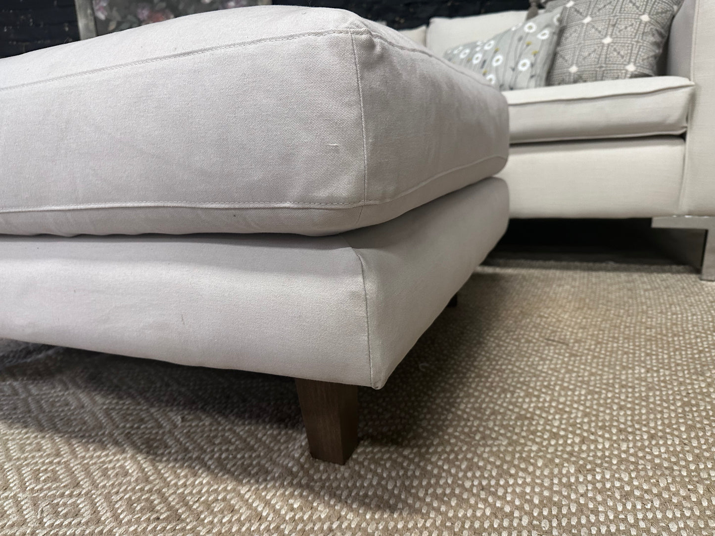 Large Sofa.com Footstool in Clever Cotton | Brand New