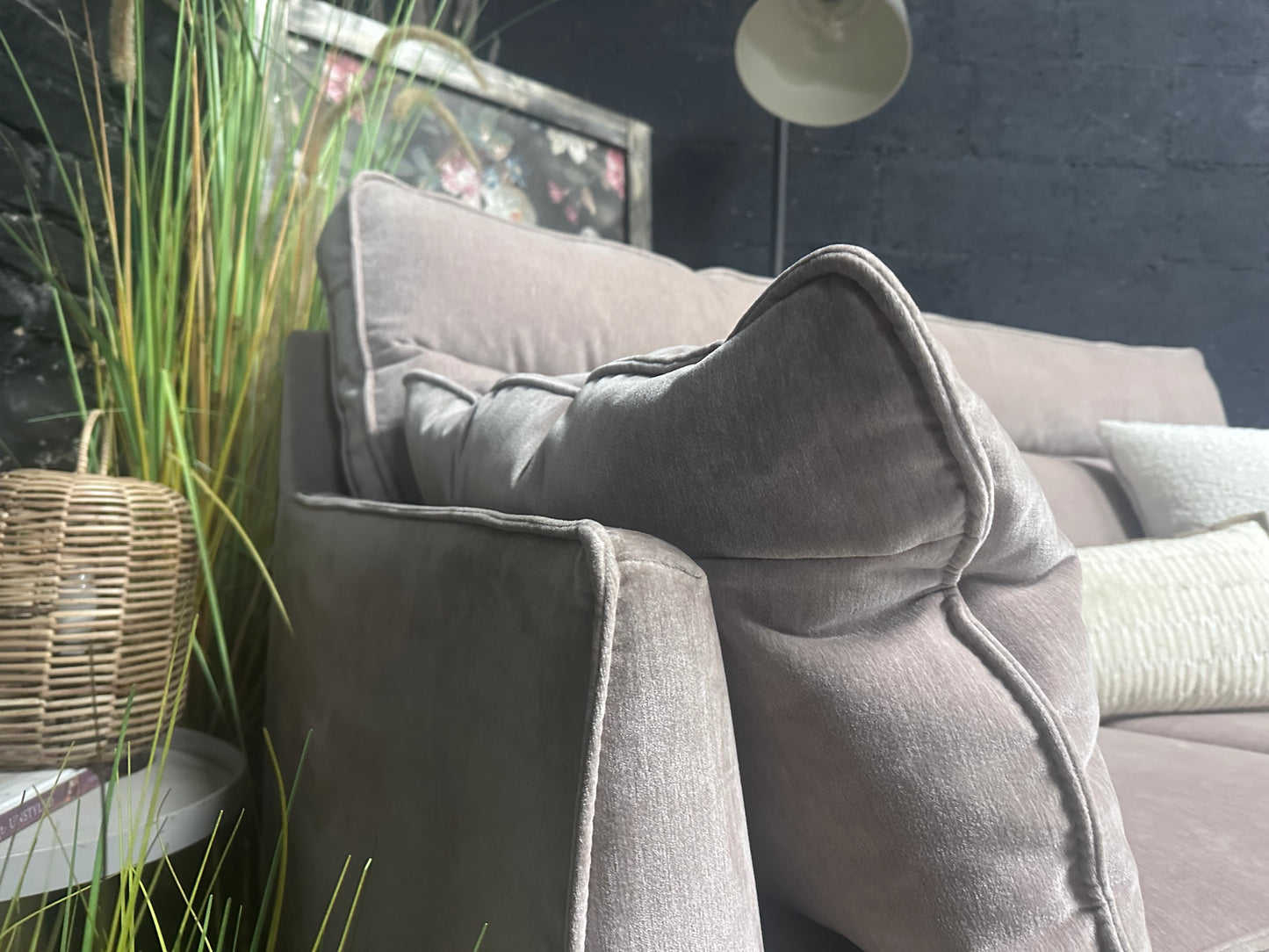 Luxury Siren Medium Alice Sofa in Vintage Velvet Ballerina
