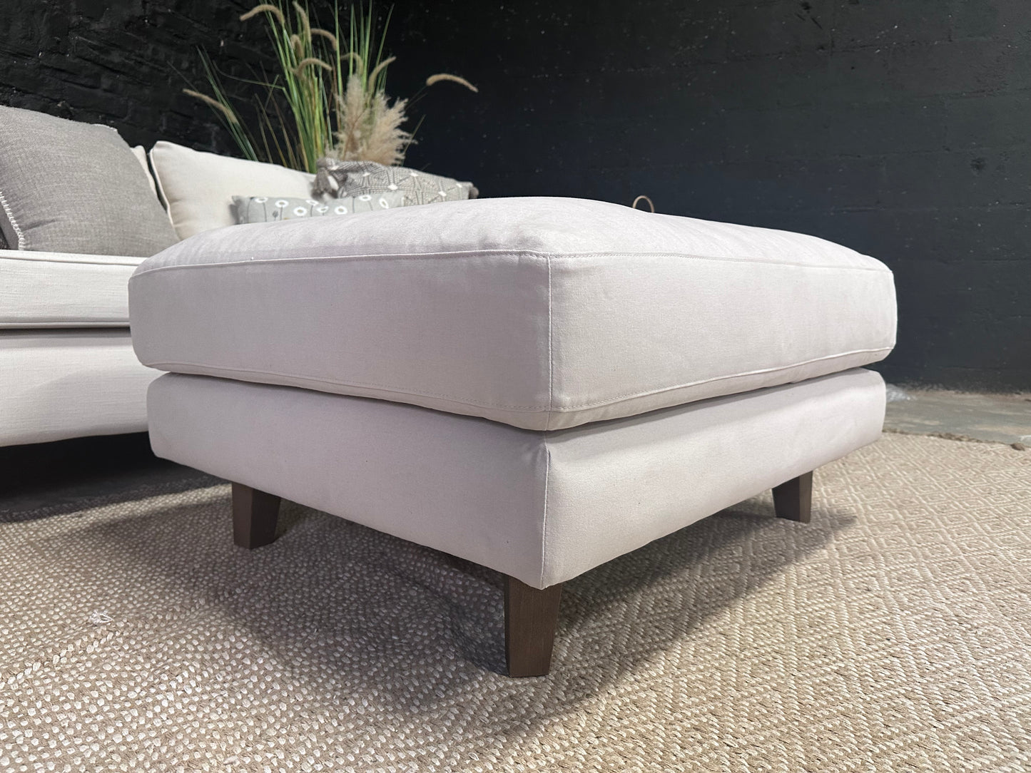 Large Sofa.com Footstool in Clever Cotton | Brand New