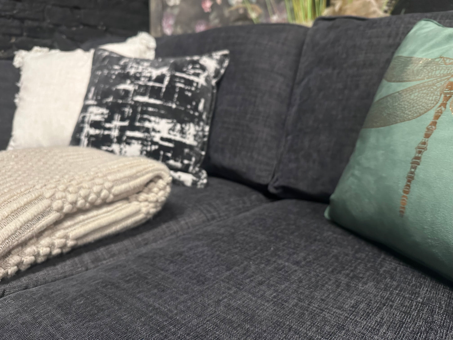 Sofology 4 Seater Sofa - in Charcoal Grey