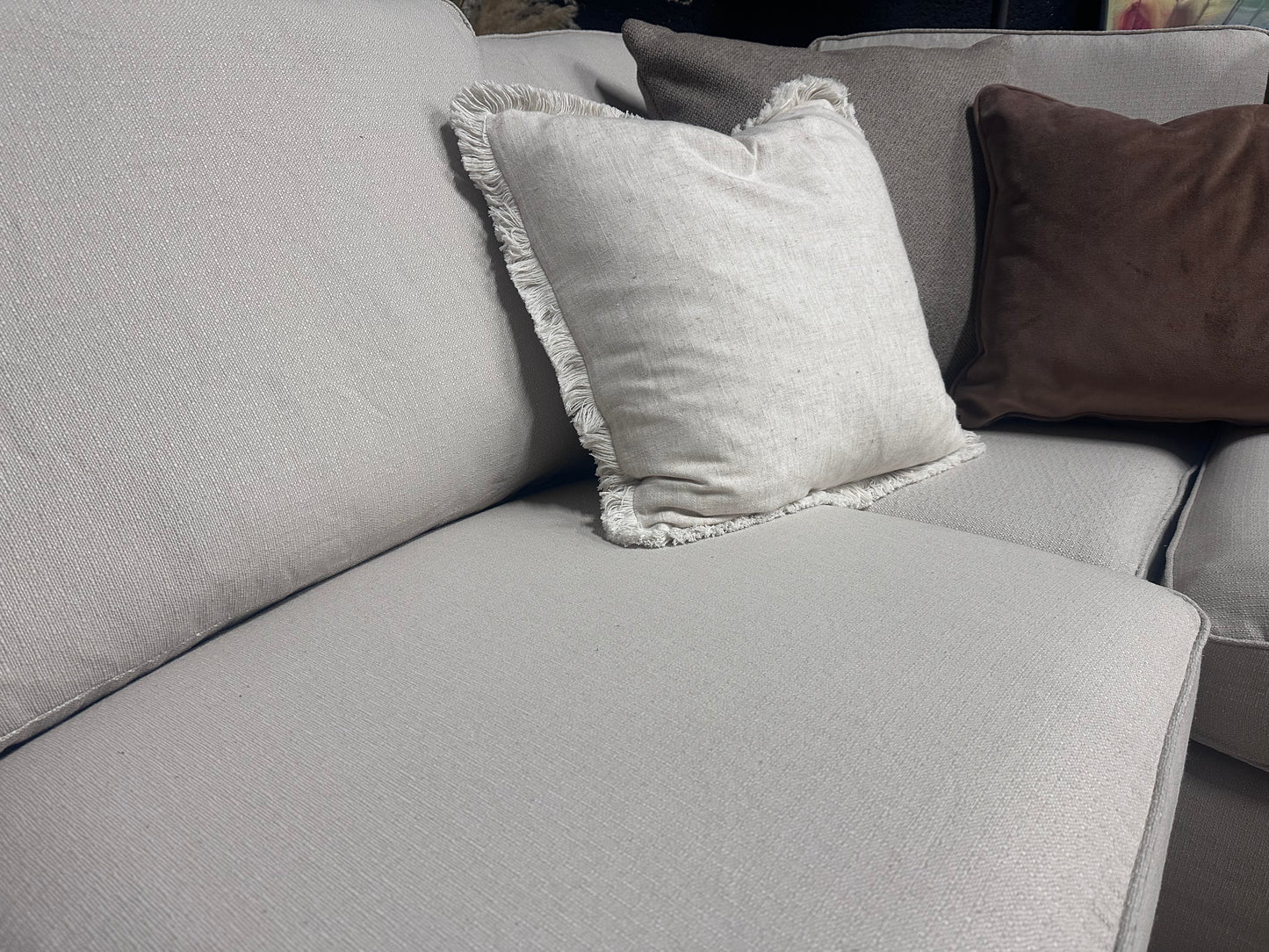 M & S Ex Display Cream Corner Sofa