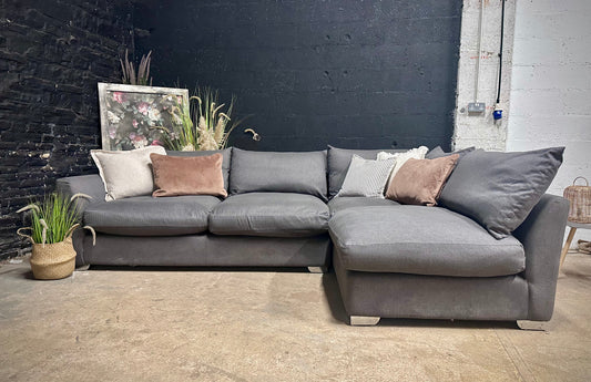 Barker & Stonehouse Floyd Charcoal Grey Corner Sofa