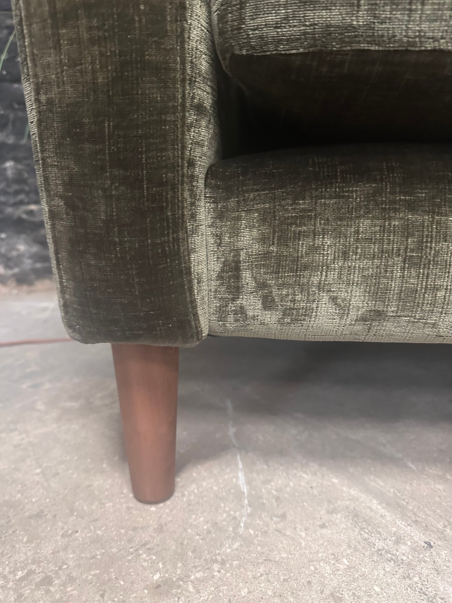 Sofology Olive Green Wingback Chair - Cancelled Order