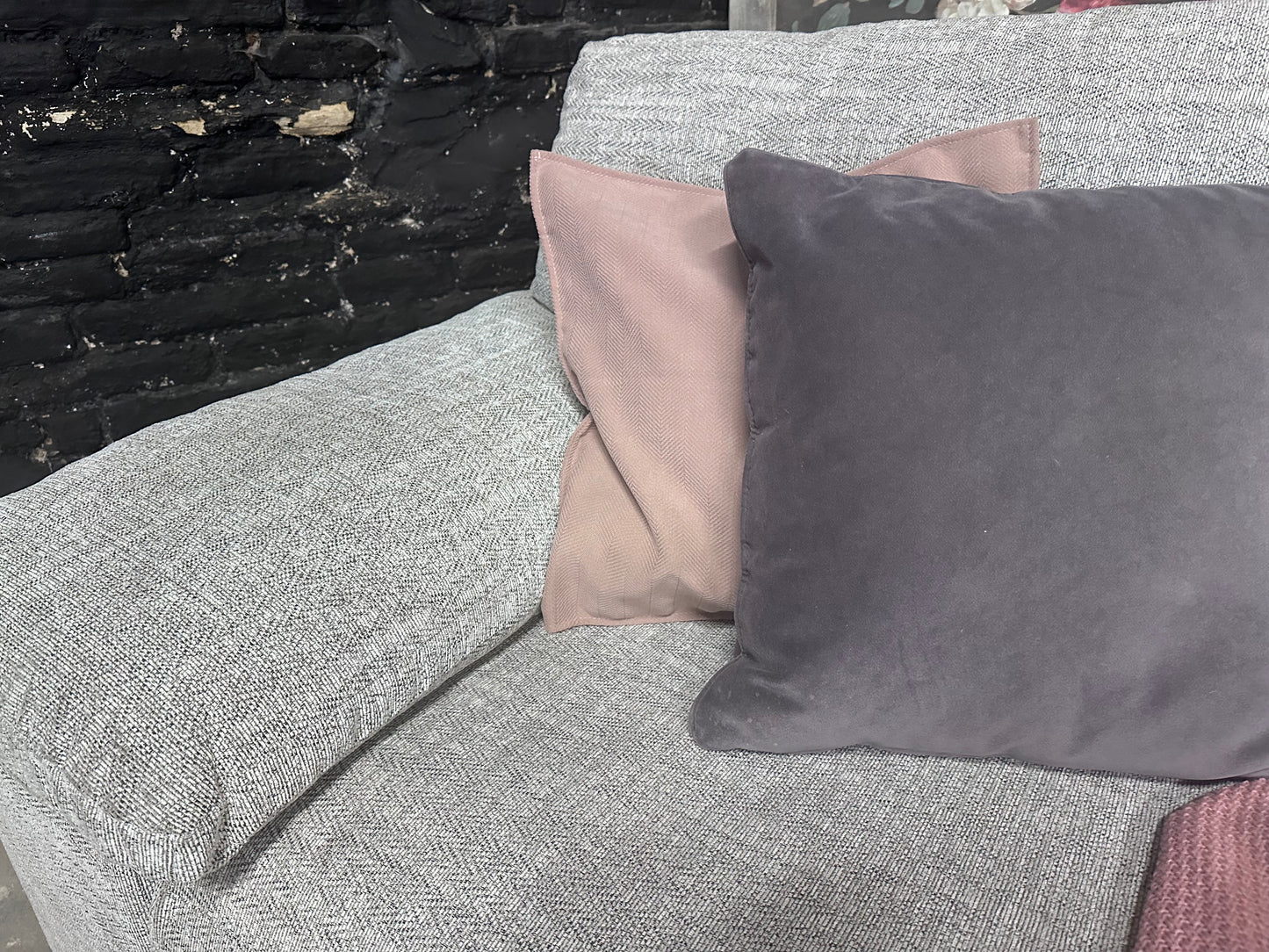 NEW Morgan Santos Silver grey 3 Seater Split modular Sofa | Oak Furniture Land
