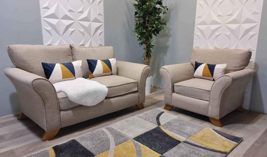 DFS 2 + 1 Oatmeal Sofa Set