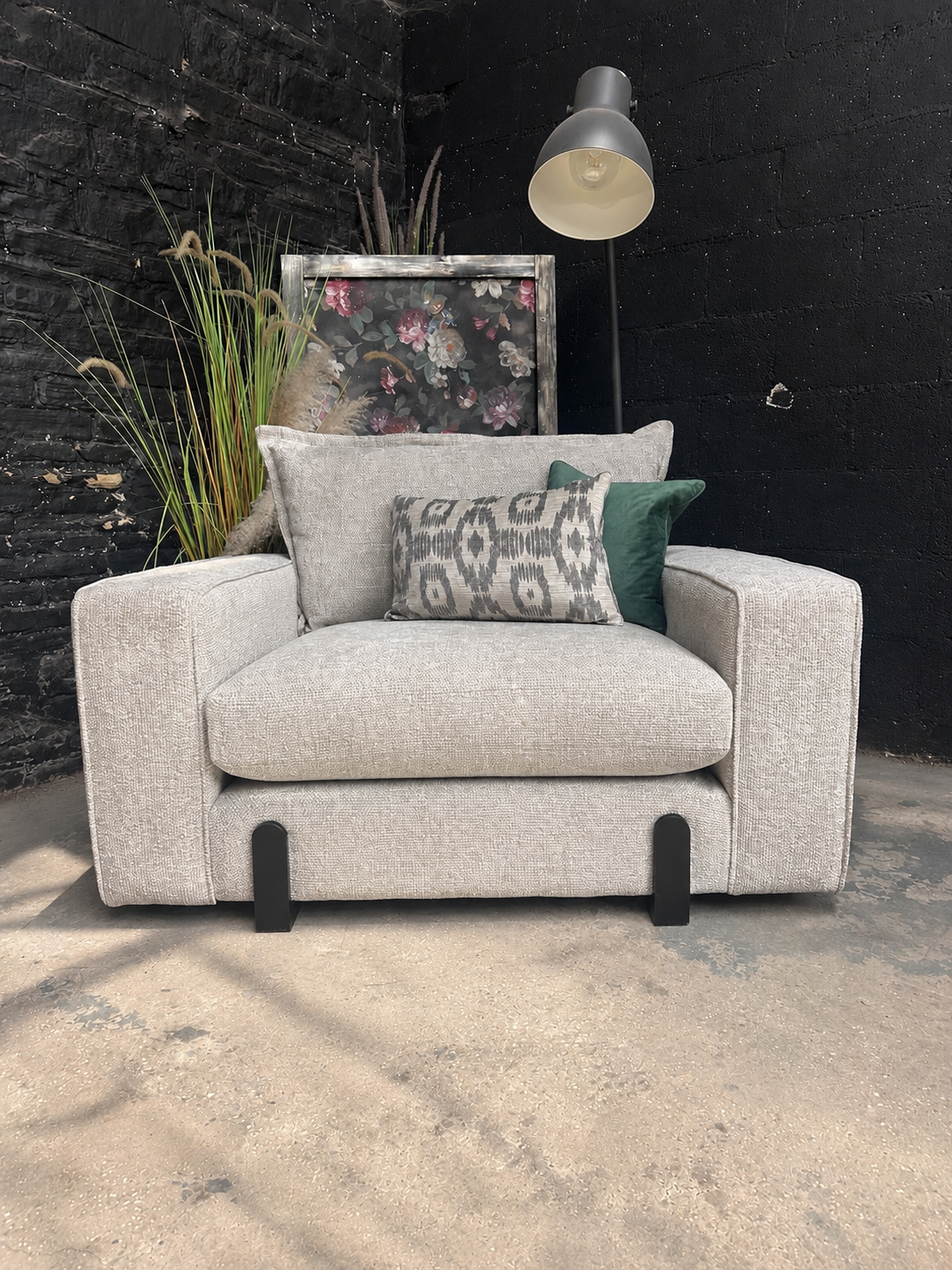 DFS Lorenza Love Seat in Beige