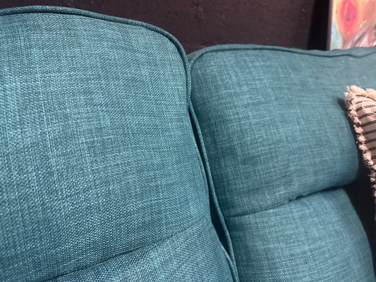 Dfs Teal 3 and chair - Pre loved