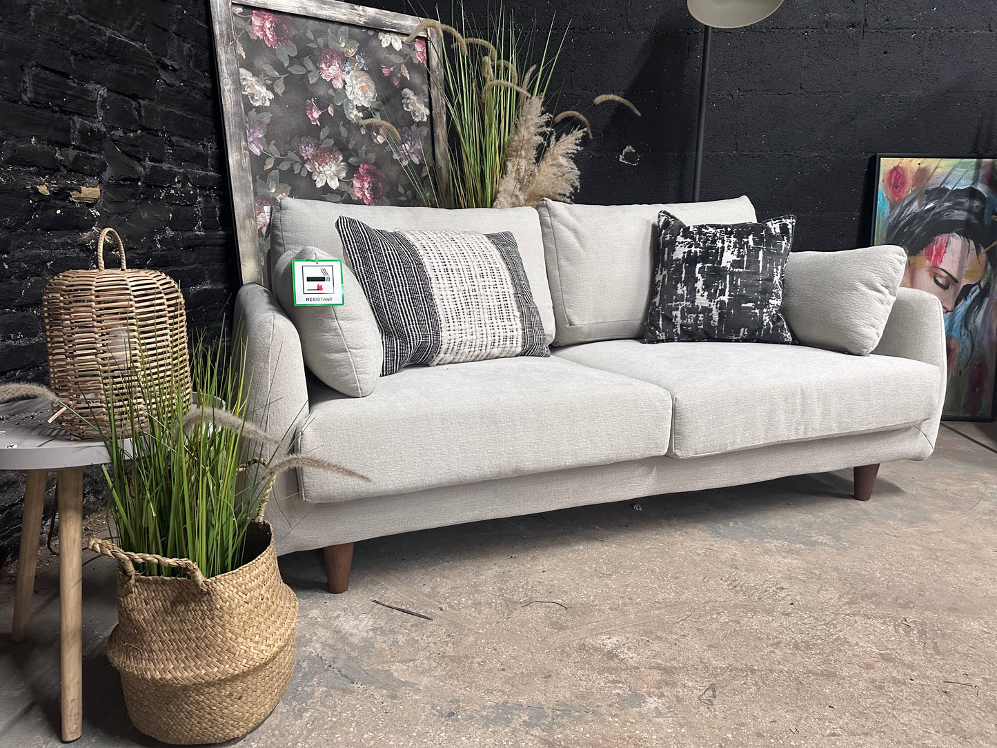 Oakwood 2.5 Seat Cream Stone Sofa