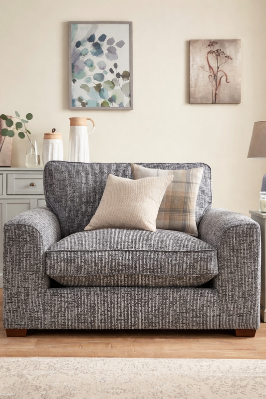 Chunky Weave Grey Love Seat | Very