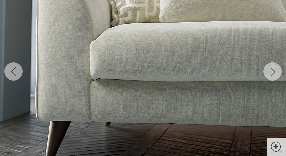 Sofology Mayfair 3 seater sofa and contrast Mayfair armchair