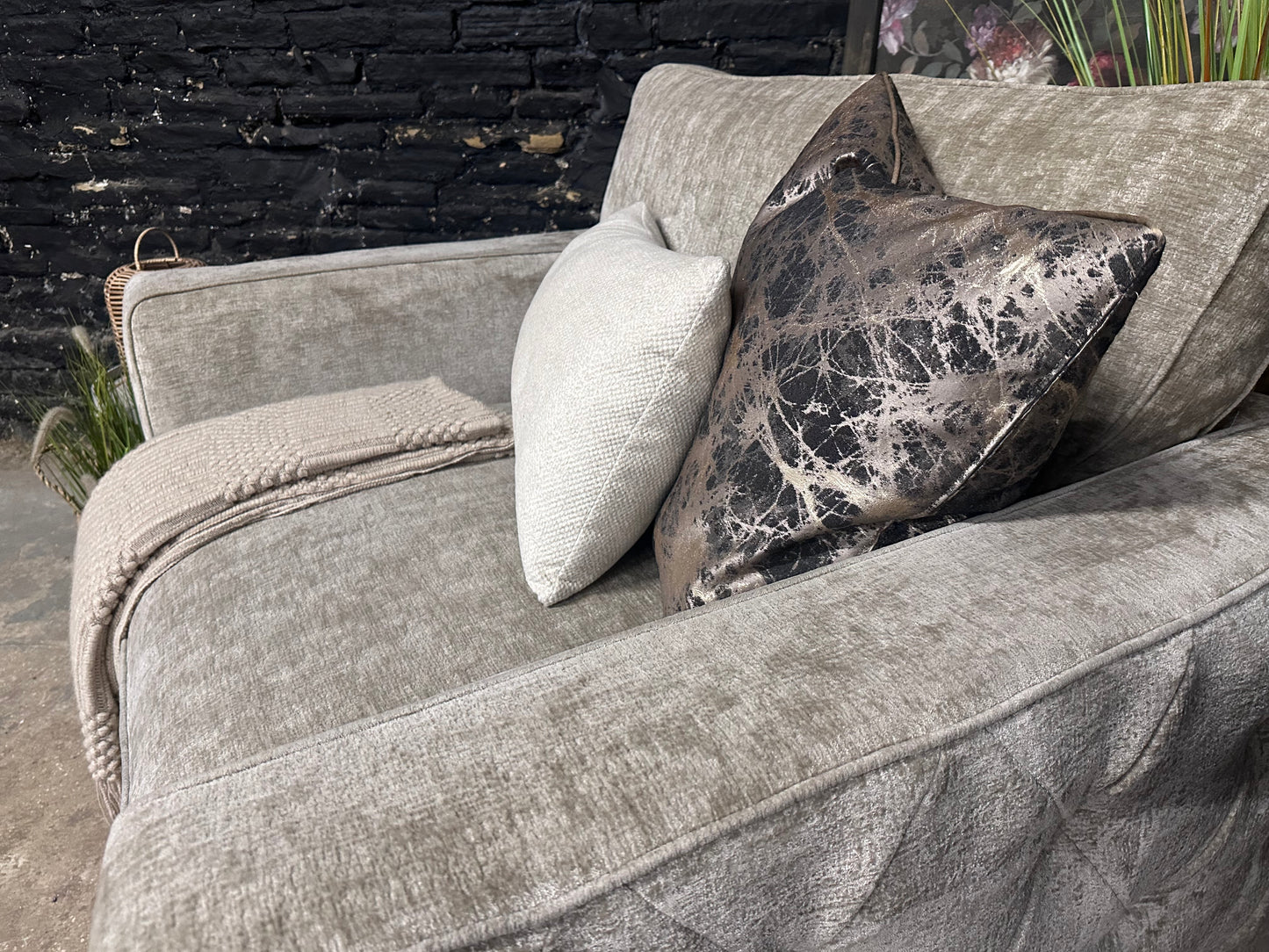 Sofology Ex Display Love Seat in Beige