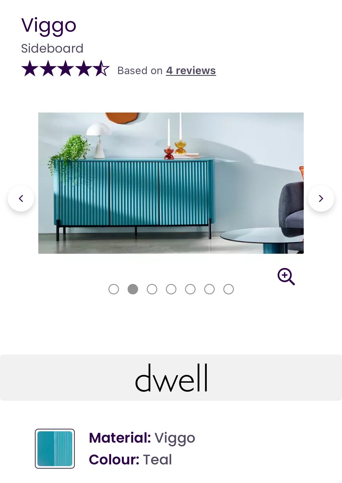 Dfs Dwell Sideboard in Teal