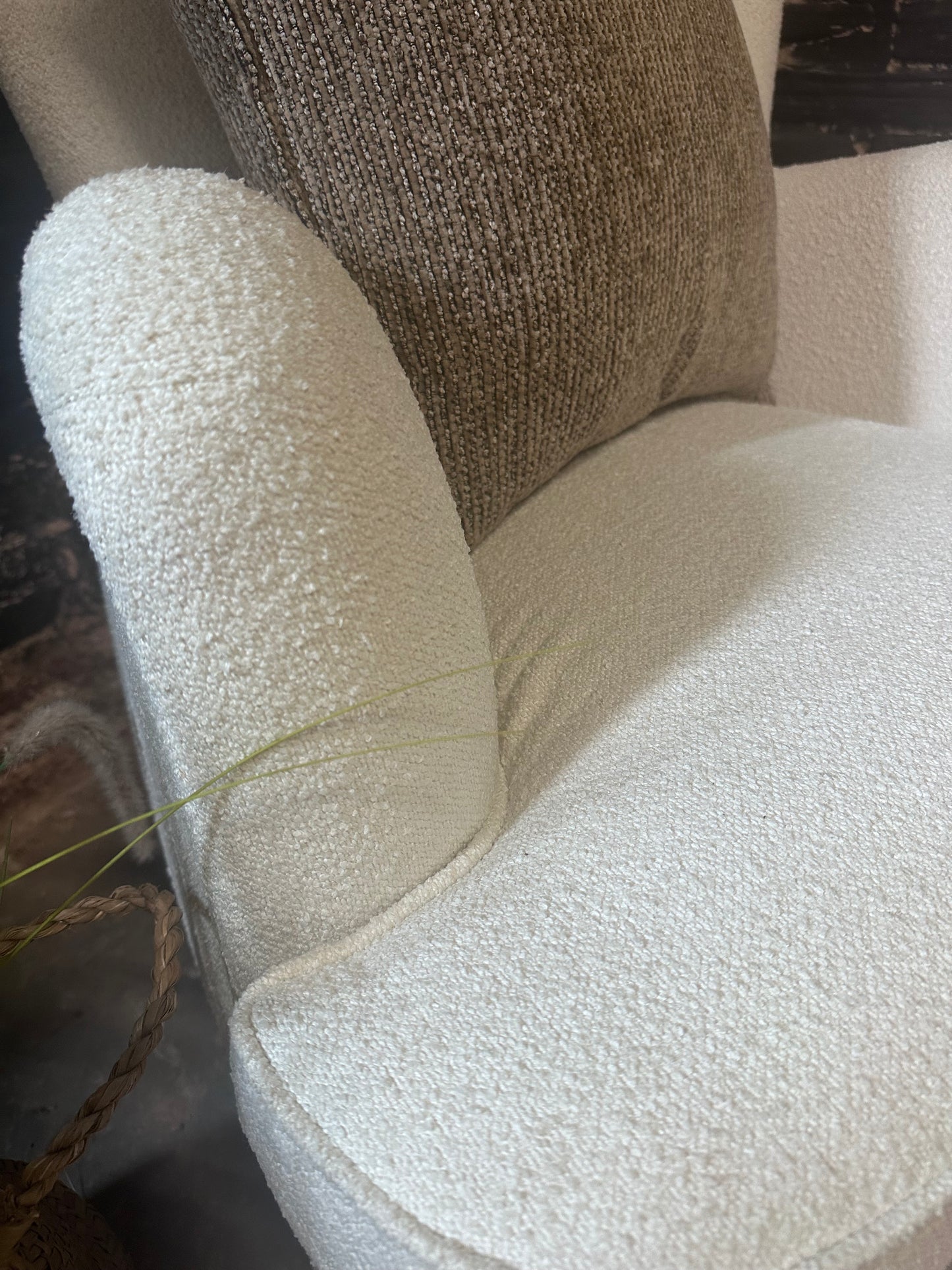 DFS Orka Forest Green Velvet Armchair