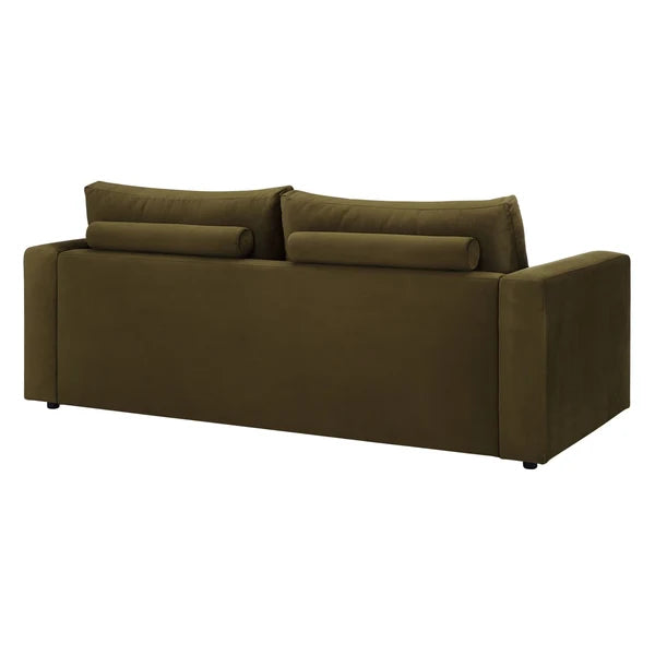 Dusk Dark Green Velvet 3 Seater Sofa