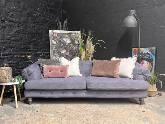 Chesterfield 3/4 Seater Sofa in Storm