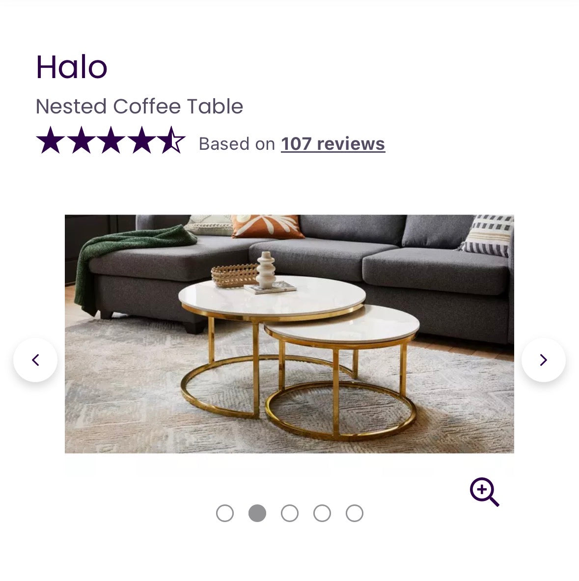 Dfs Halo Nest of Coffee Tables