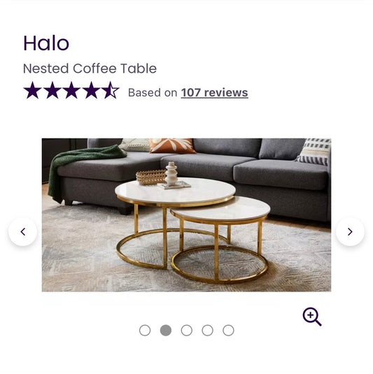 Dfs Halo Nest of Coffee Tables