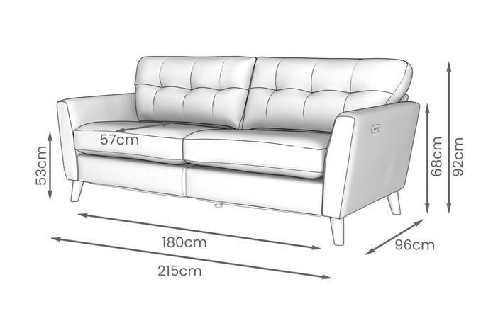 Dfs New Studio 3 Seater Motion Sofa in Ocean