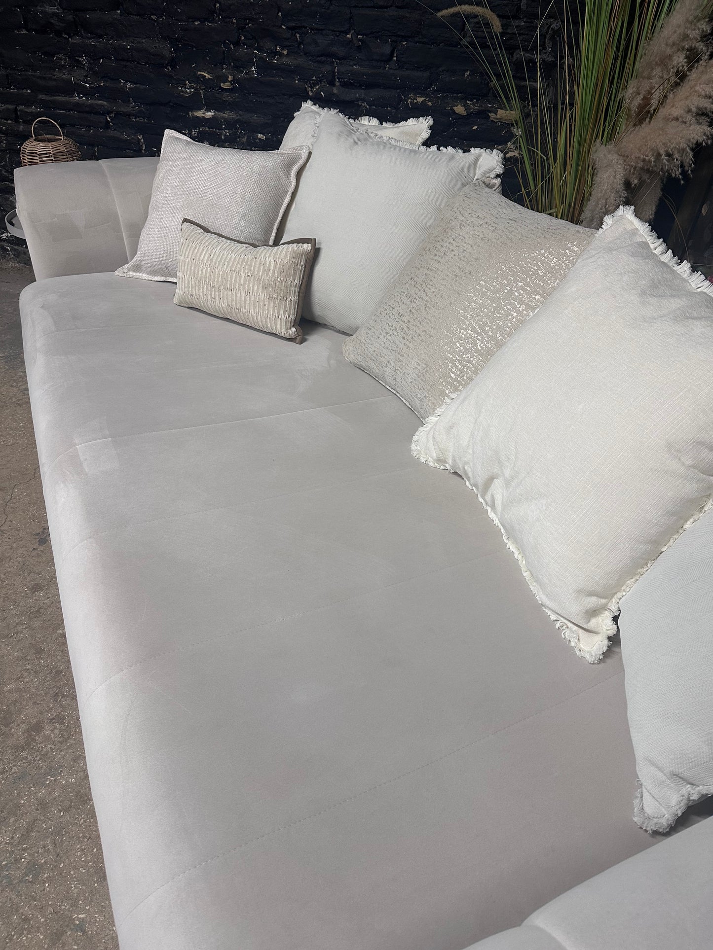 Sofology The Oscar in Super Matt Velvet Ecru