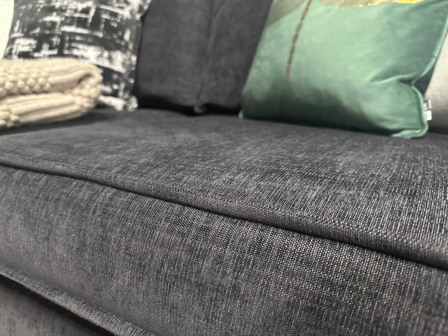 Sofology 4 Seater Sofa - in Charcoal Grey