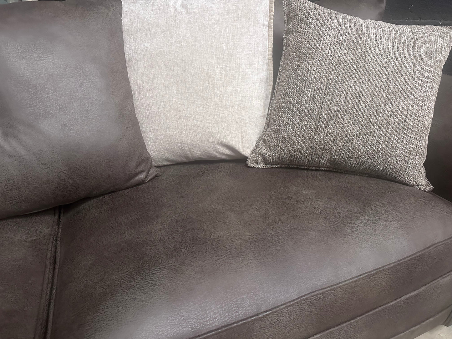 Very Drury Soft Leatherette Split 4 Seater Sofa