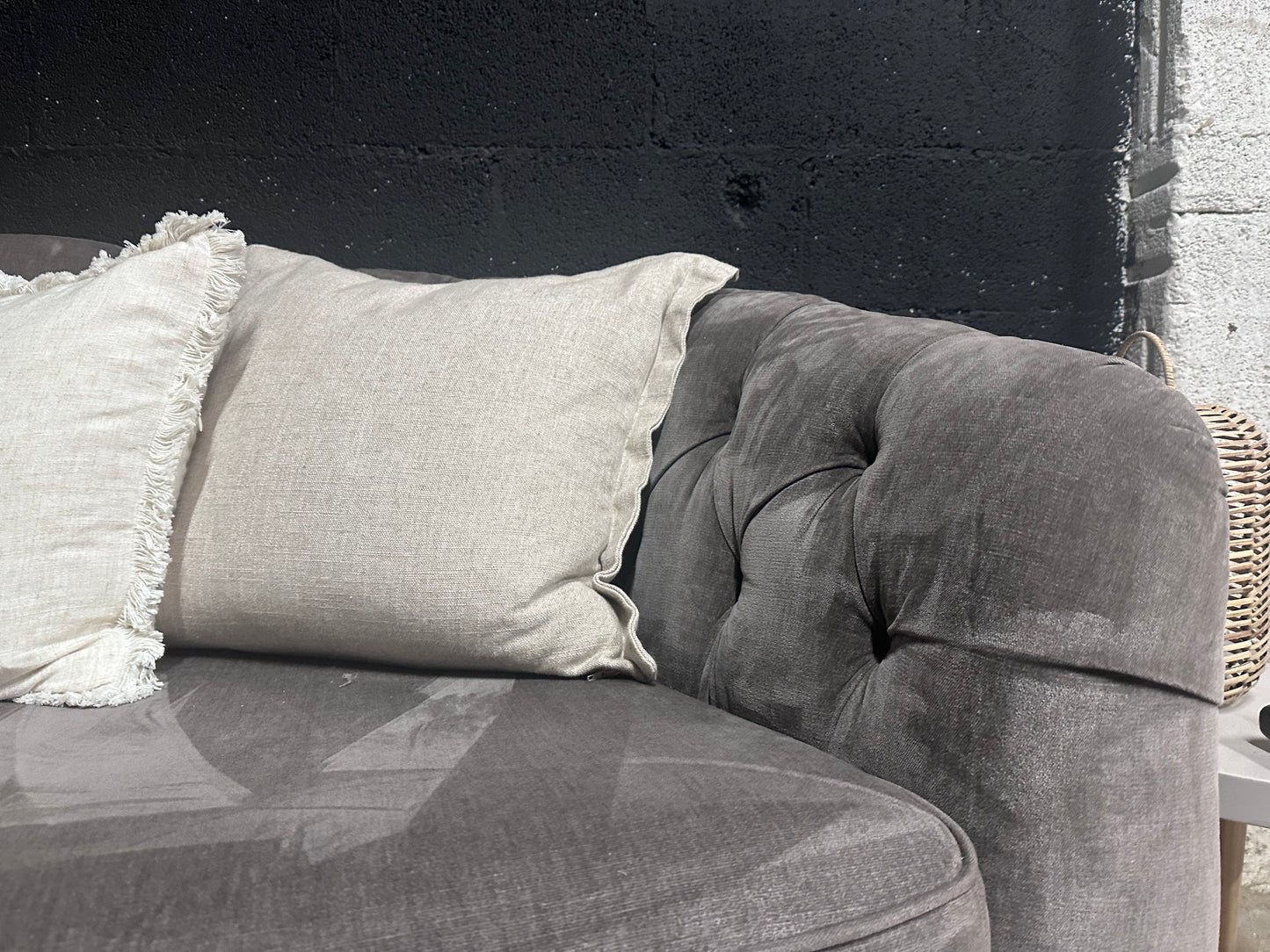 Sofology Bijou Split 4/5 Seater in Mink Velvet