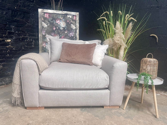 NEW Sofology Gaia Love Seat in Linen