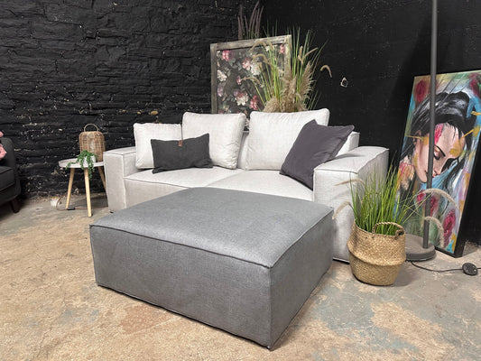 Modular 3 Seater Sofa in Pebble Grey - New