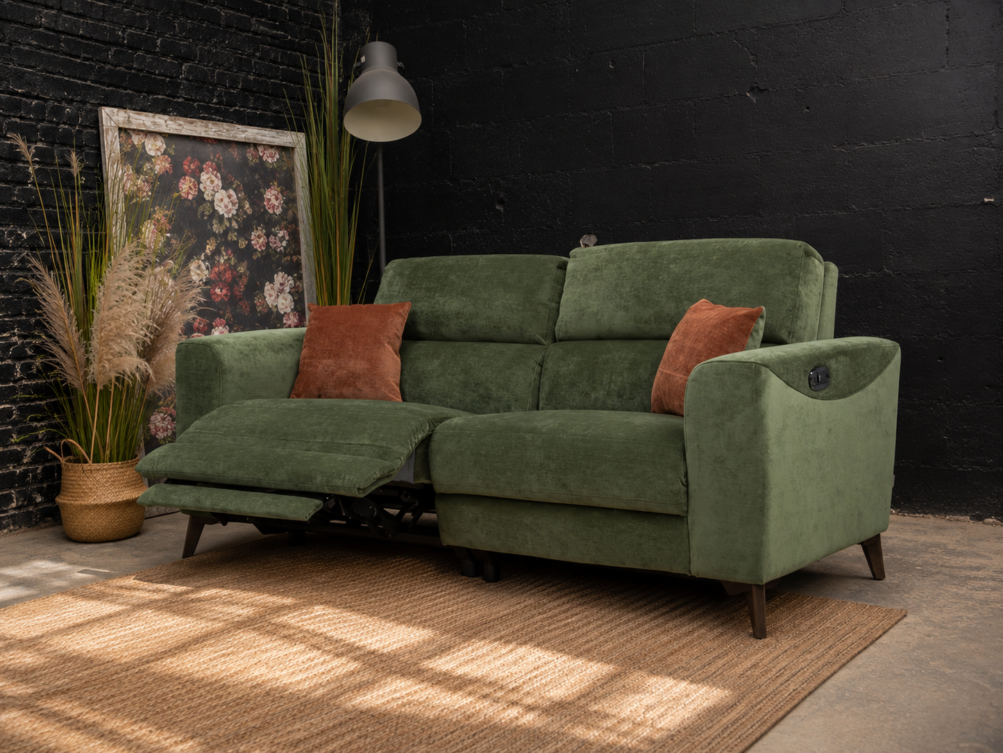 Lazy Boy New Carmel Power Recliner in Green