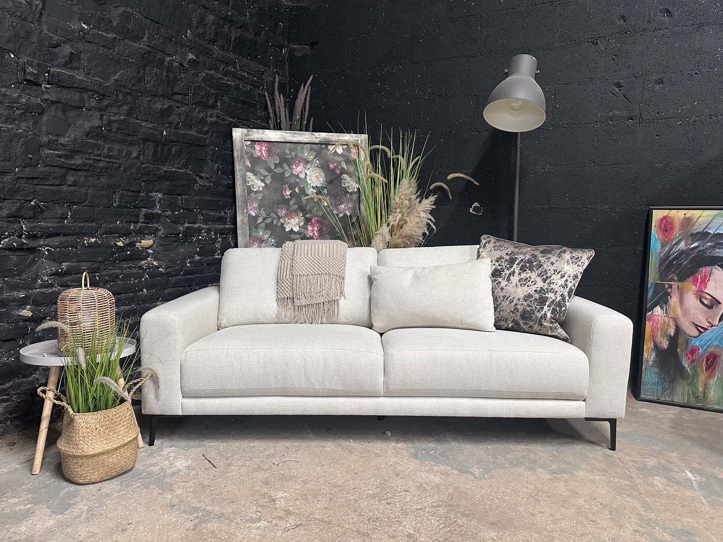 Dusk 3 Seater Cream Sofa