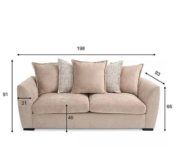 Very Havana 3 seater sofa in Mink