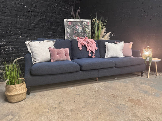 SITS Navy Blue Split 4 Seater Sofa