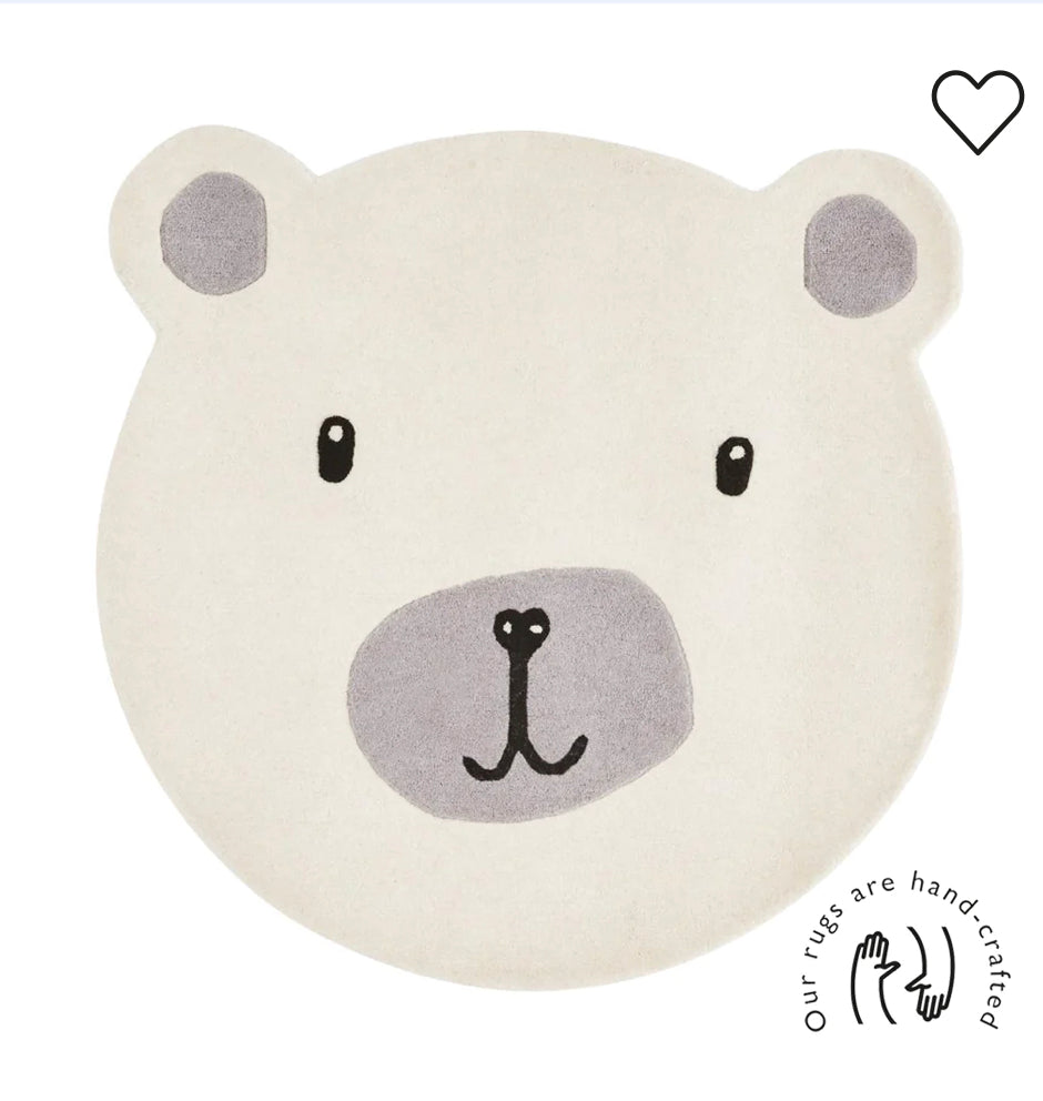 Big Bear Nursery Rug | Hand tufted Wool